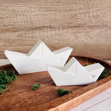  Διπλό Καραβάκι Καλούπι Σιλικόνης 13x12cm για Ρητίνη, Κερί & Σοκολάτα